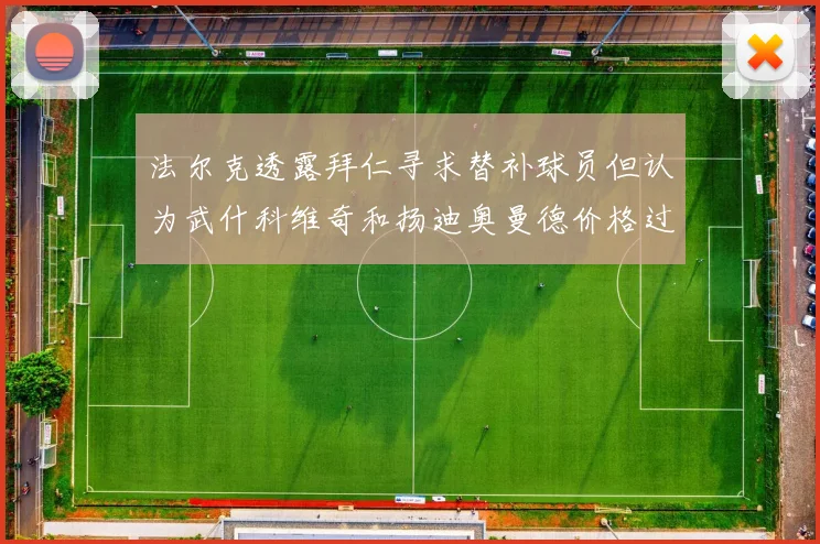 法尔克透露拜仁寻求替补球员但认为武什科维奇和扬迪奥曼德价格过高